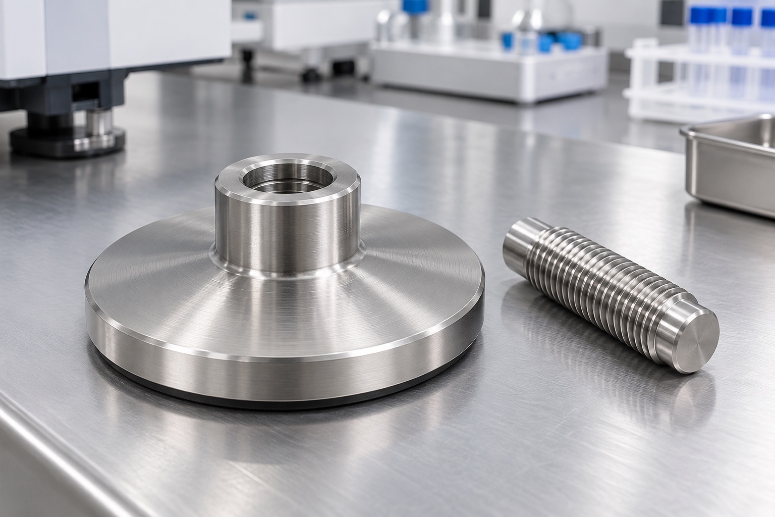 316L-Stellteller für medizinische Laborgeräte: CNC-Drehbeispiel