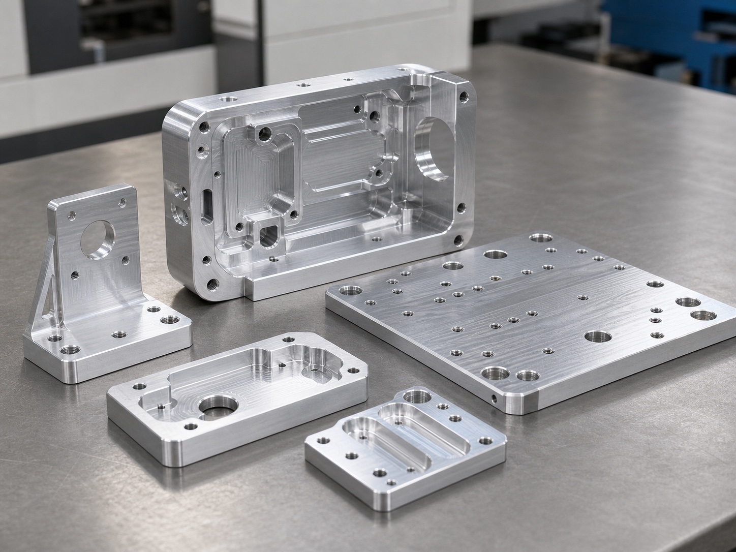Carcasas, soportes y placas de fijación de aluminio fresadas CNC a medida