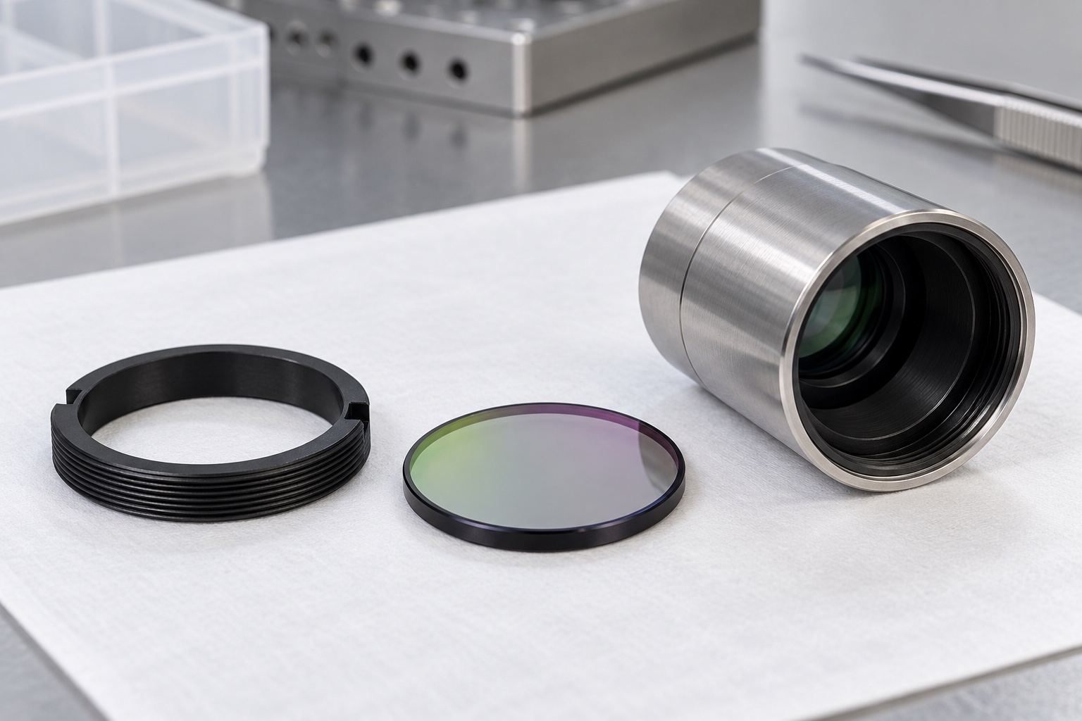 Anillo de filtro en POM negro: ejemplo de torneado CNC de precisión