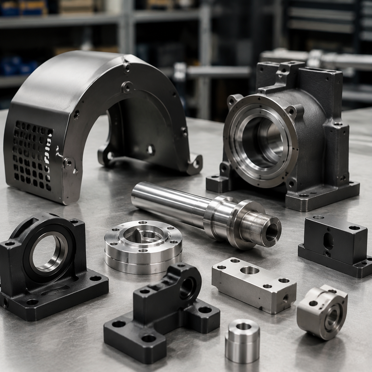 Custom machined parts for industrial machinery and equipment