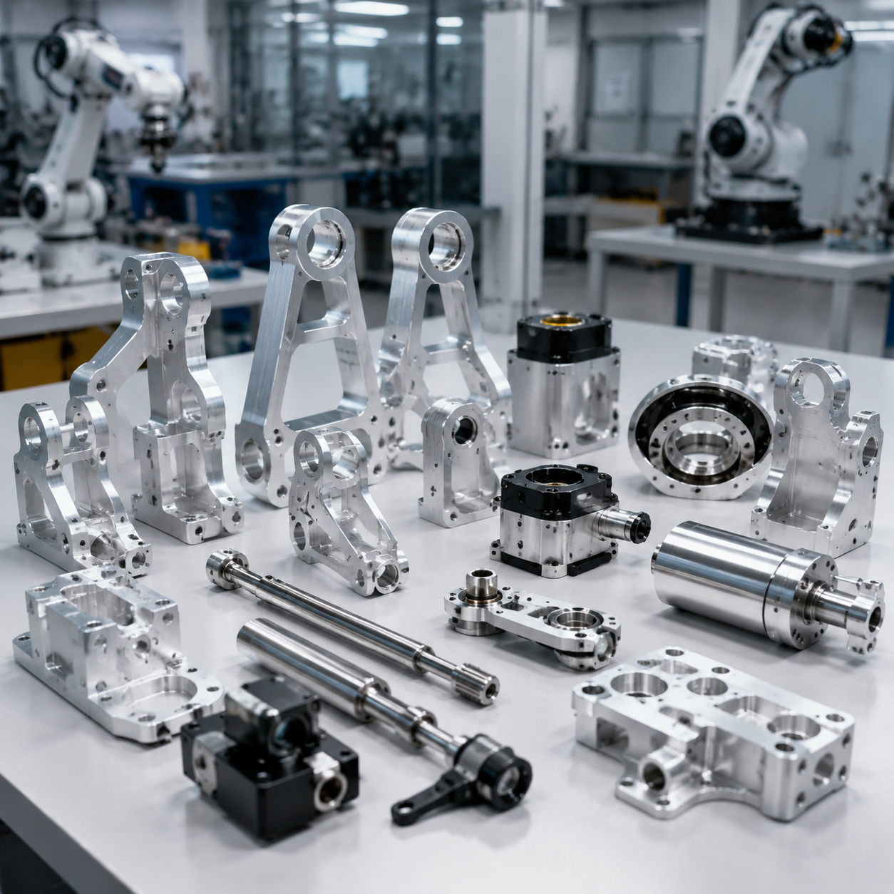 Custom CNC machined parts for robotic systems and automation equipment