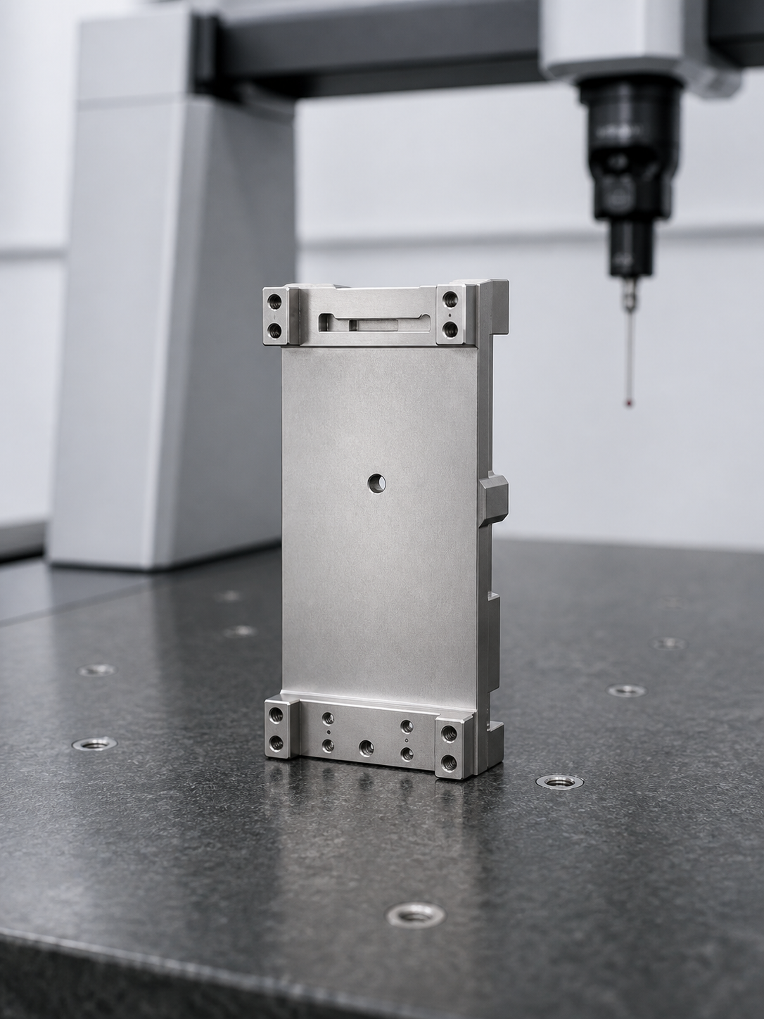 Front three-quarter view of the medical detector alignment frame