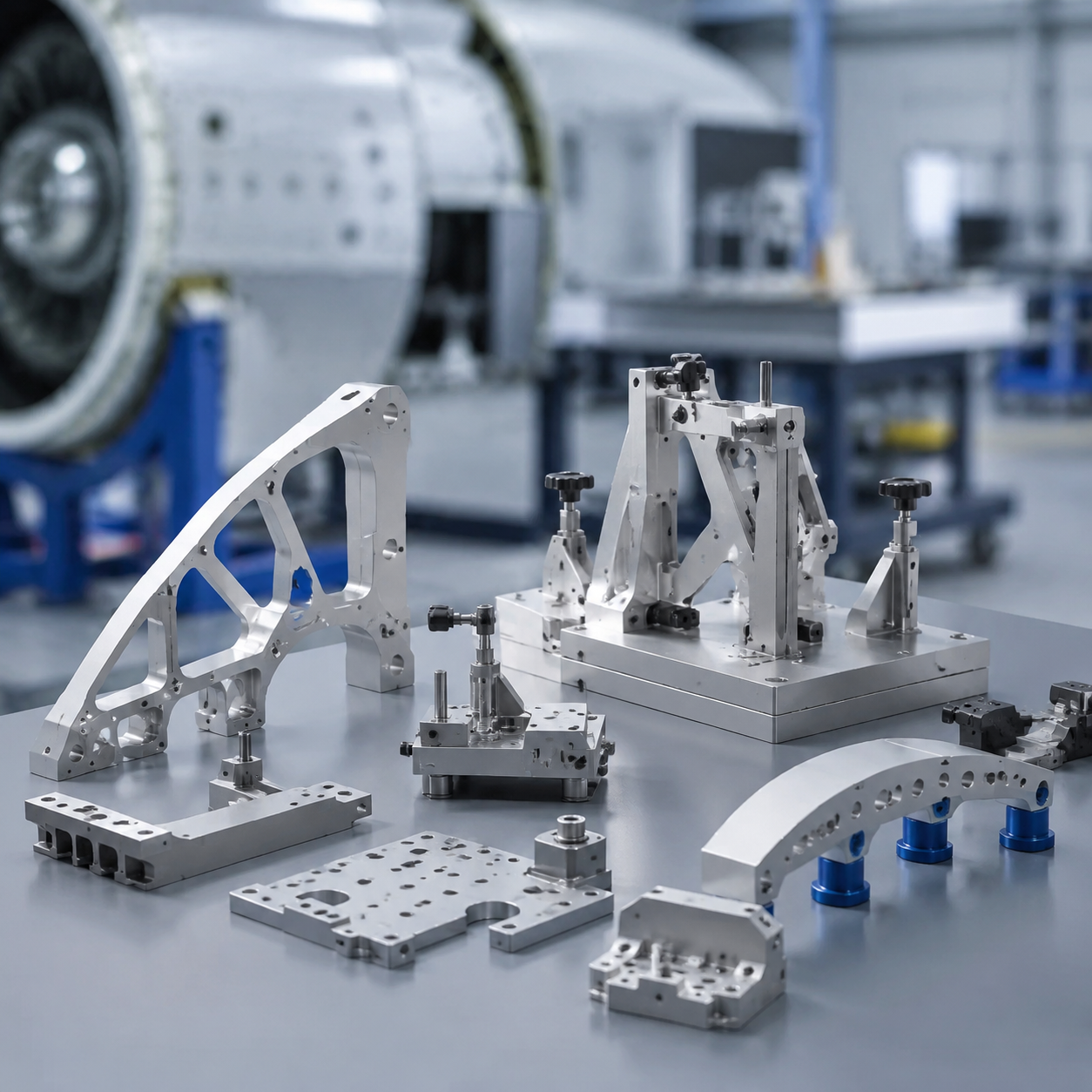Aerospace fixtures and ground support components