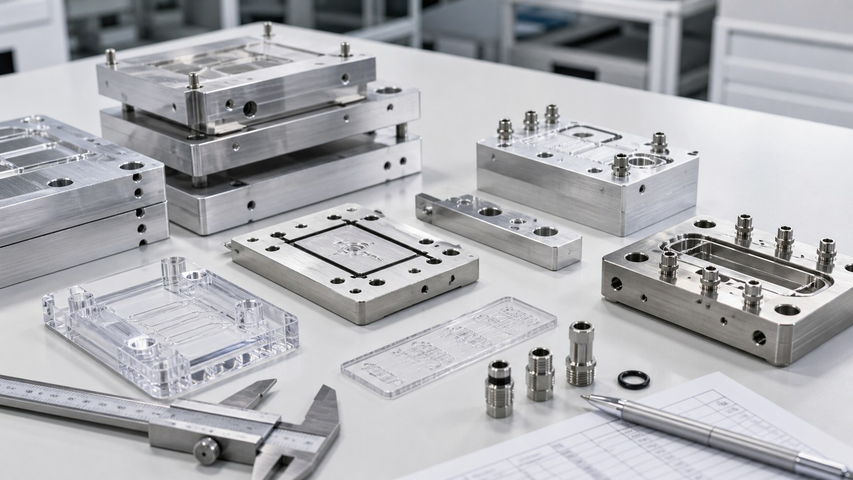 CNC Machining Microfluidic Medical Diagnostic Fixtures and Manifolds
