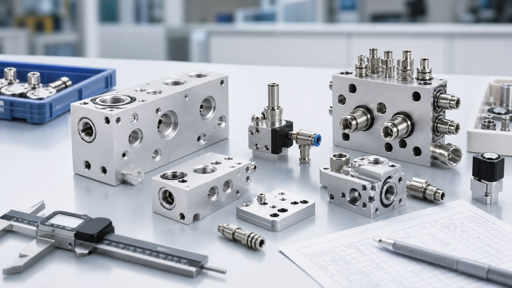 CNC Machining Ventilator and Anesthesia Machine Valve Blocks