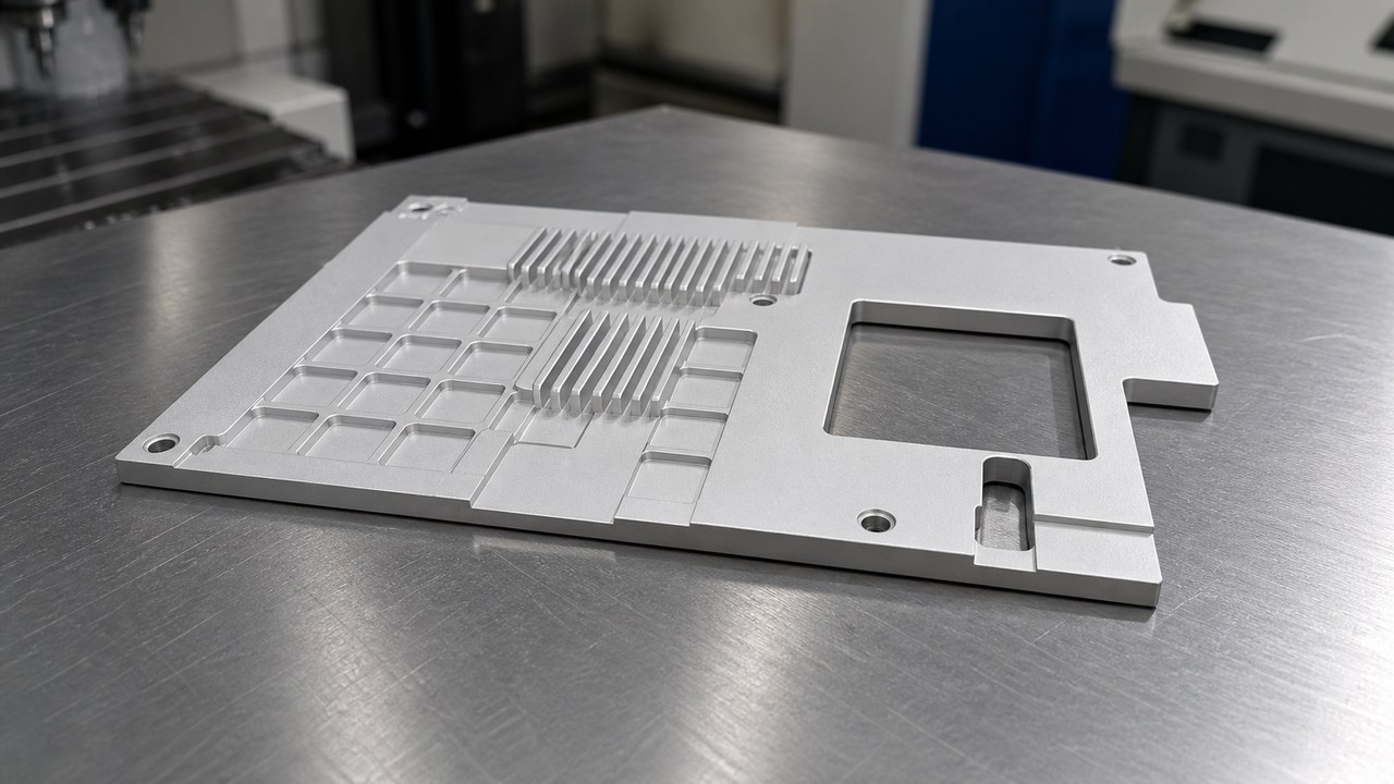 Technische CNC-Bearbeitungsanalyse: Small-Batch Machining Review for a Finned Plate Guard: Hole-Slot Relationships, Setup