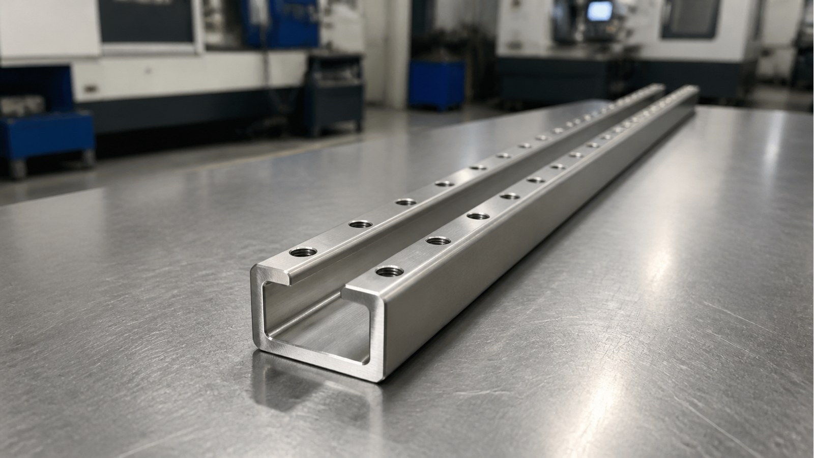 Revision tecnica de mecanizado CNC: Drawing-Based Manufacturing Plan for a U-Shaped Sheet-Metal Guide Channel in an Automation