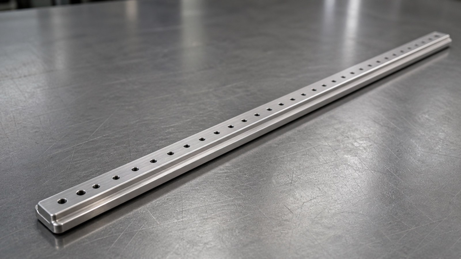 Small-Batch Machining Review of a Long Guide-Rail Adapter Plate for an Automation Guidance Mechanism: Datum and Dimensional-Chain Control