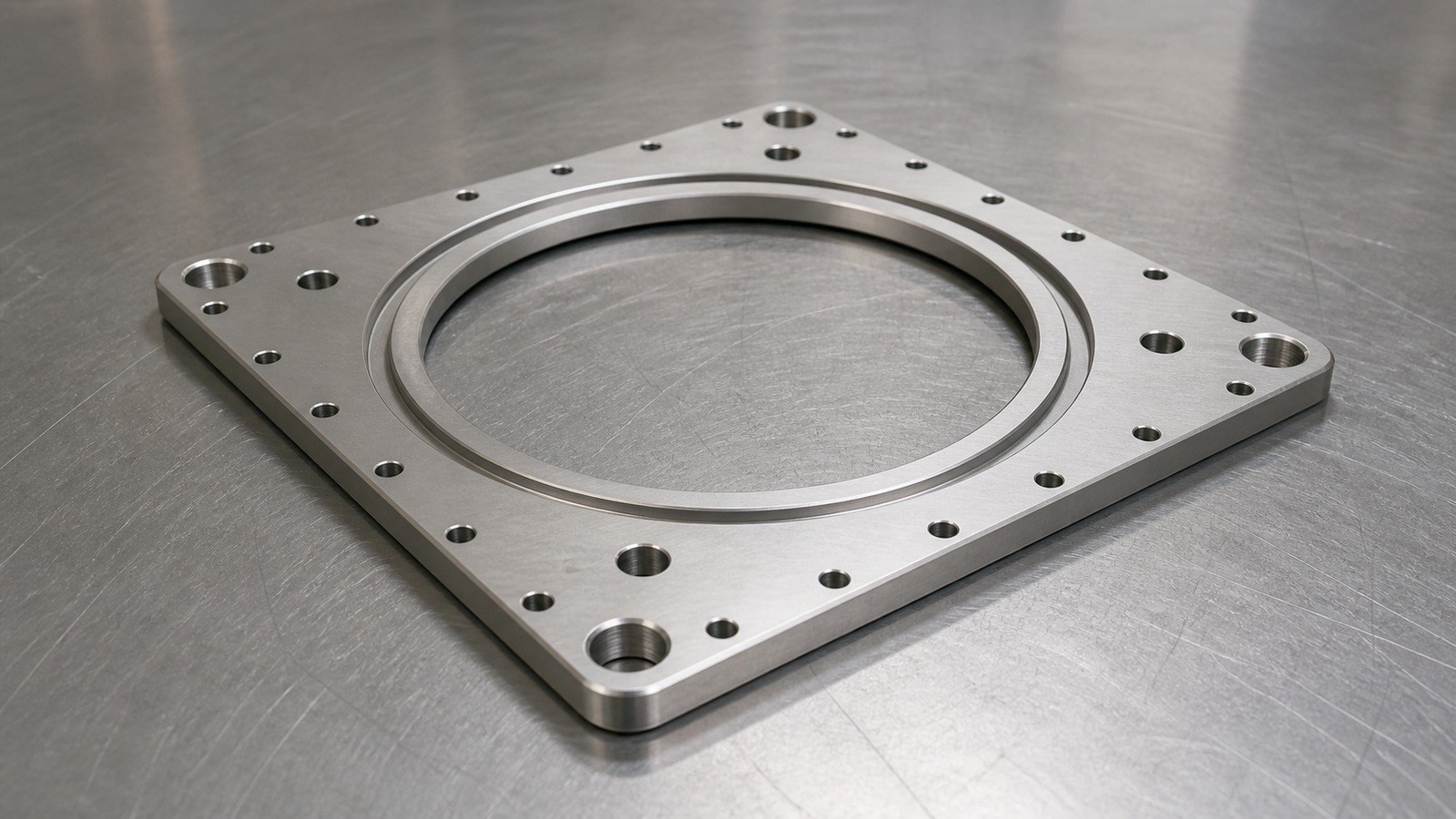 Machining Risks in a Rectangular Ring Adapter Plate for Custom Automation Assembly Equipment