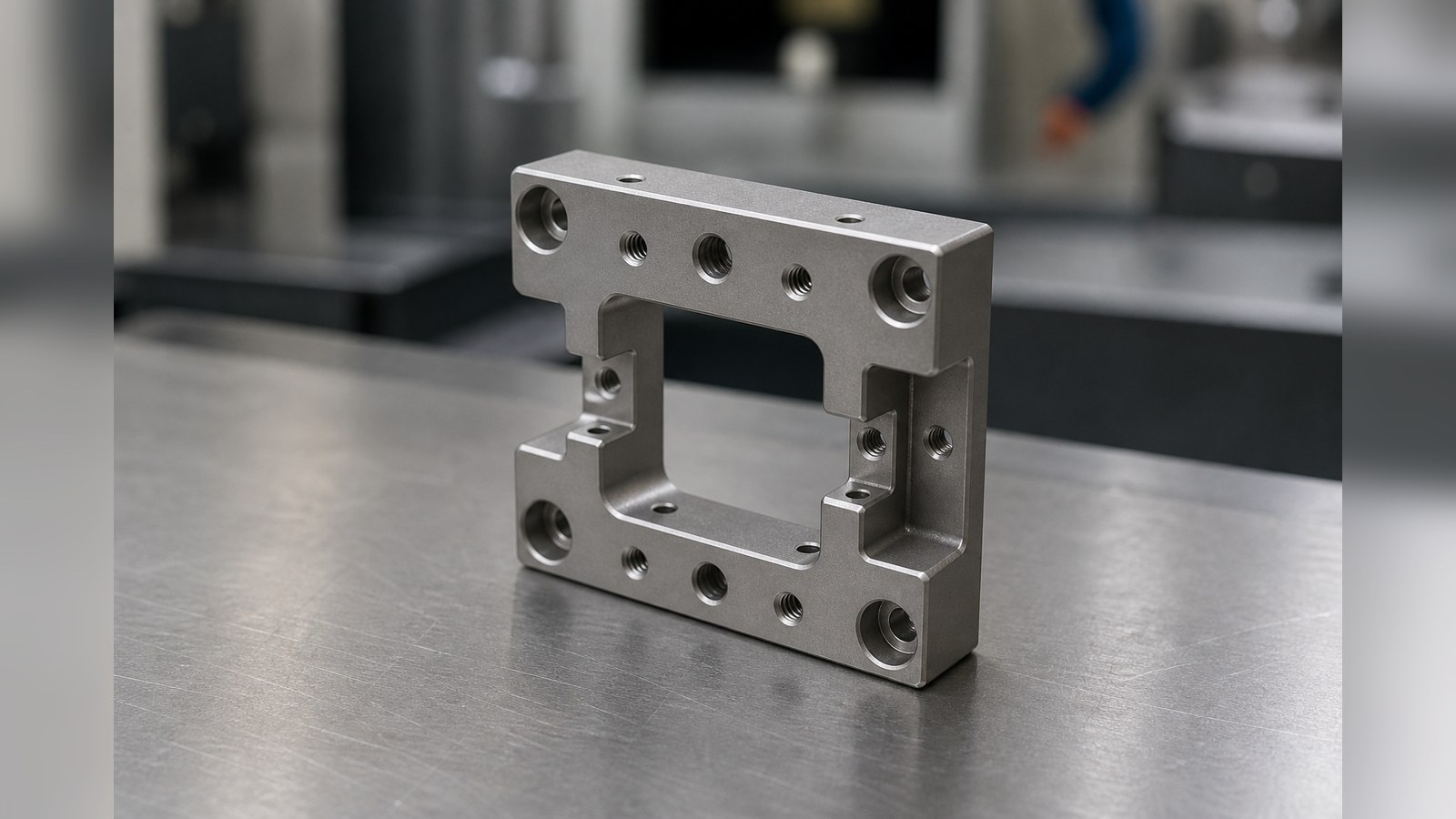Revision tecnica de mecanizado CNC: Machining Risks Seen in a Frame-Style Mounting Base for Custom Automation Assembly