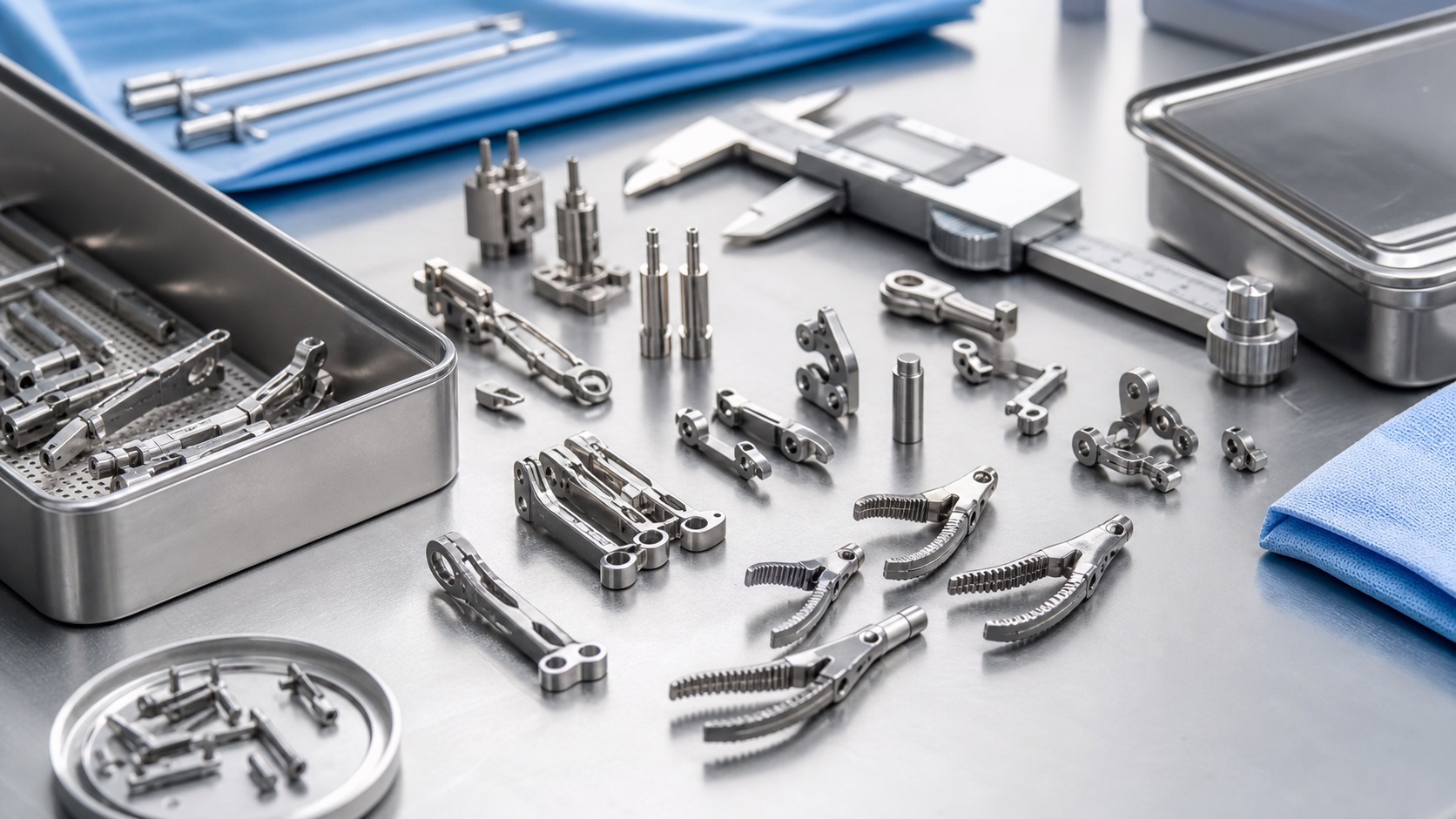 CNC-Bearbeitung von Teilen für minimalinvasive chirurgische Instrumente