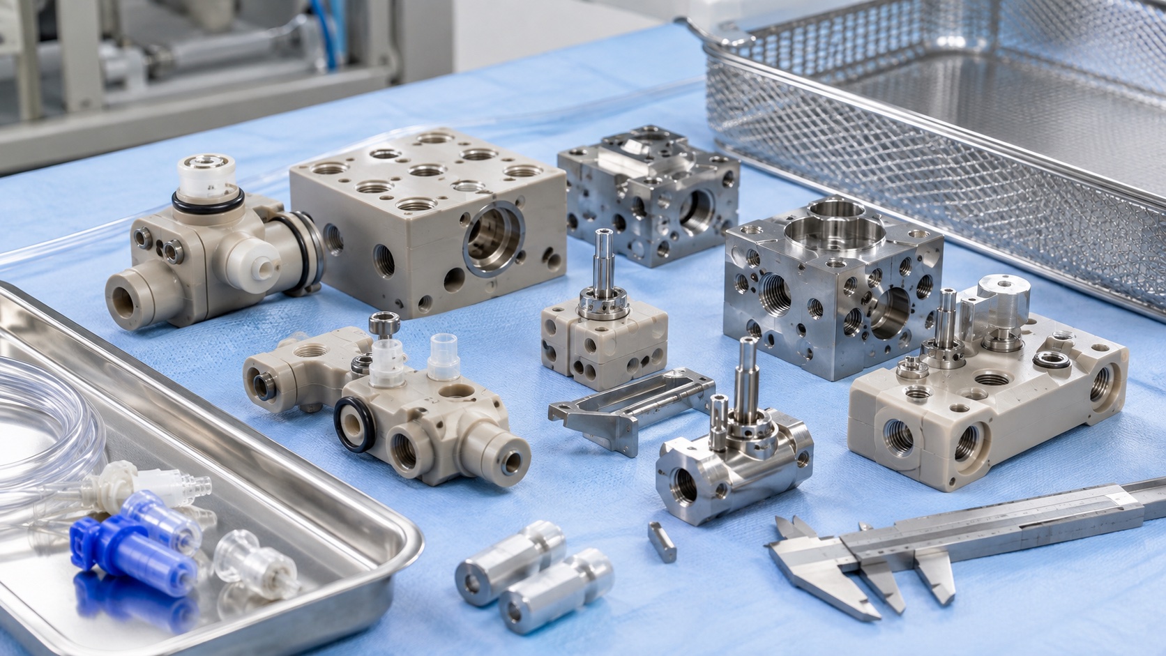 CNC-Bearbeitung medizinischer Fluidsteuerungsteile
