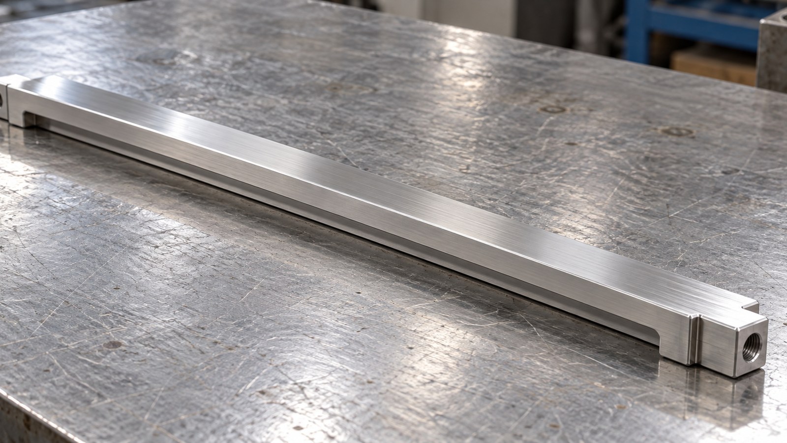 Drawing-Based Machining Plan for an Elongated Mechanical Connector in Custom Automation Assembly Equipment: Hole and Slot Datums and Edge Finishing