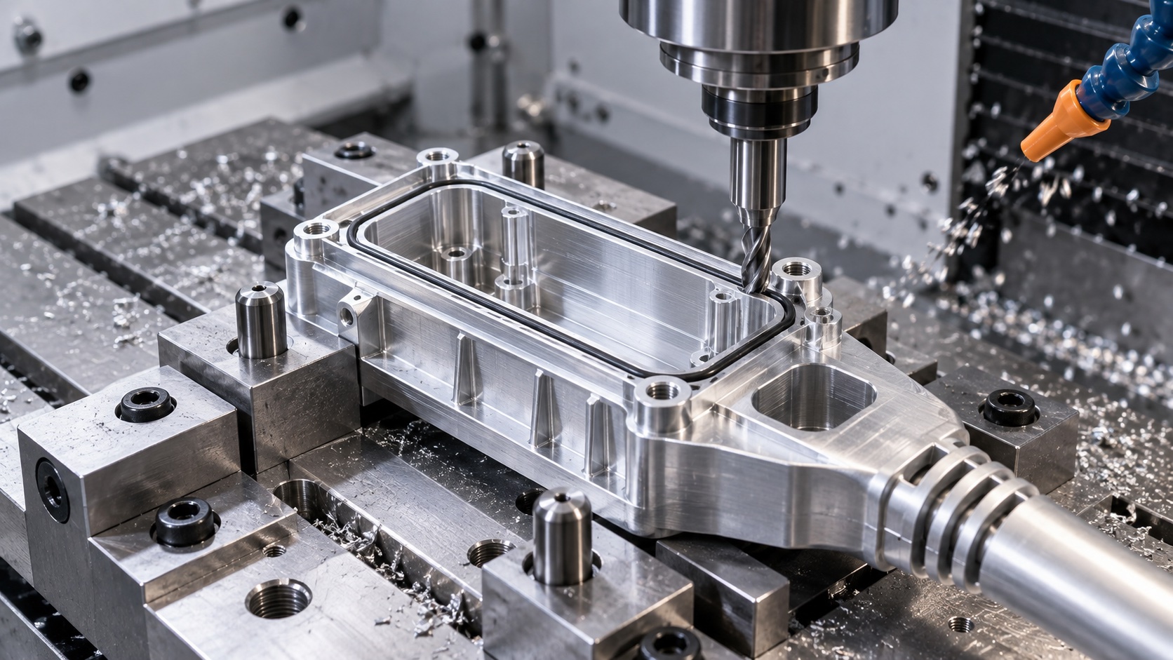 CNC machining the ultrasound probe connector housing