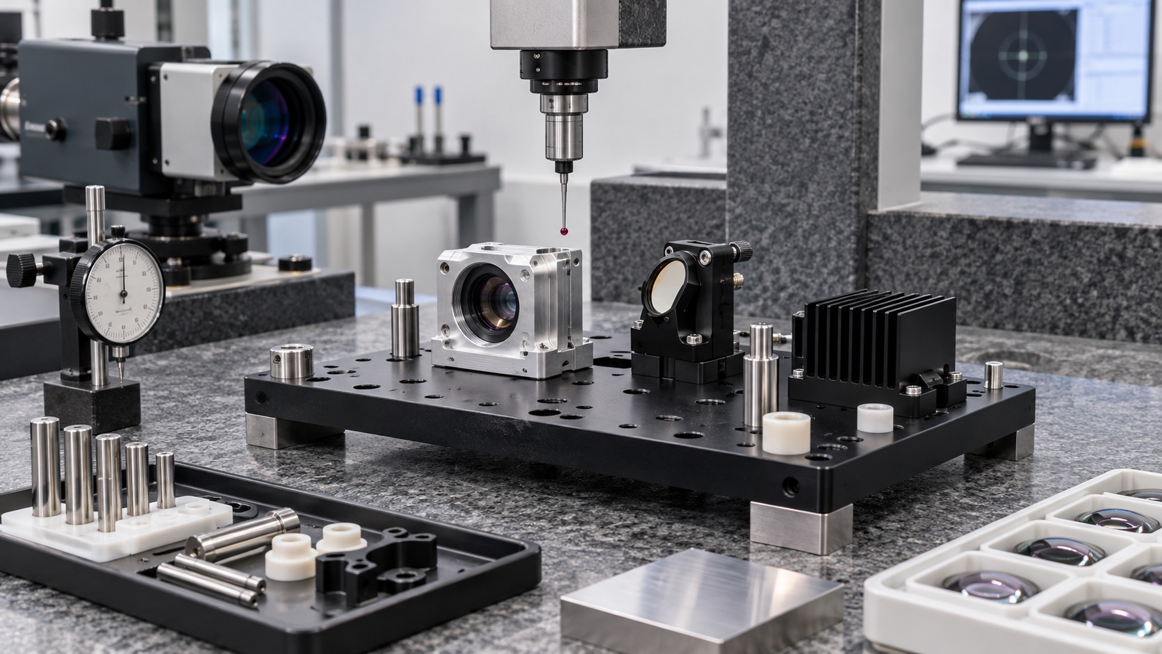 Inspection of OCT optical components on metrology equipment
