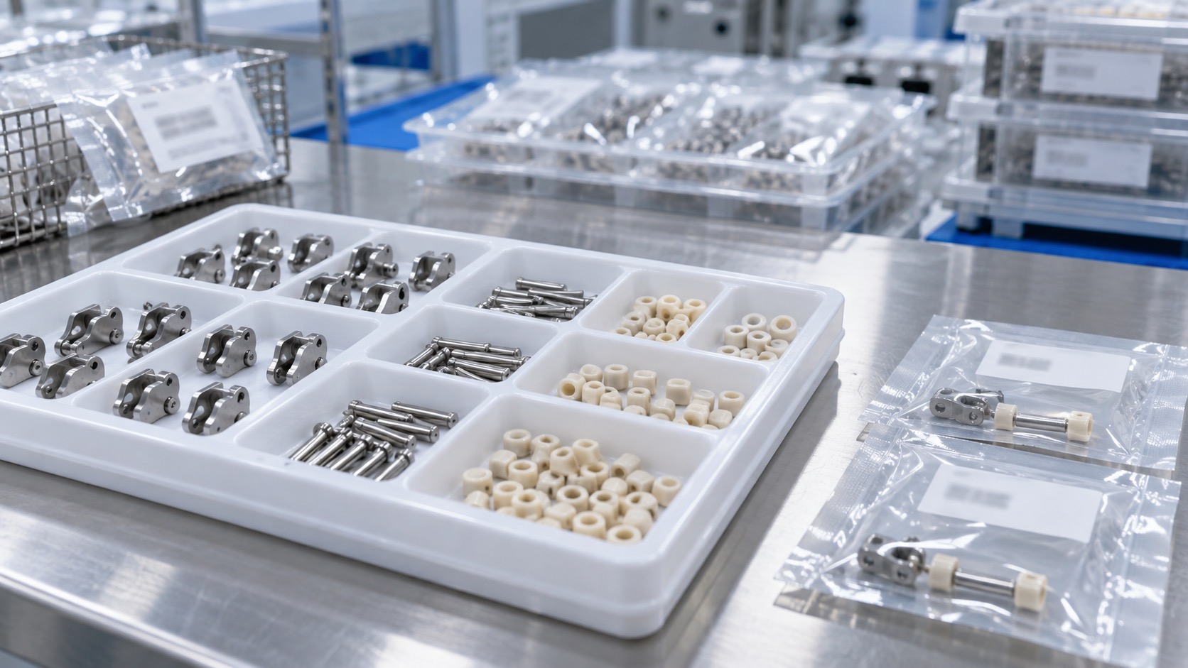 Clean packaging for endoscope articulation components