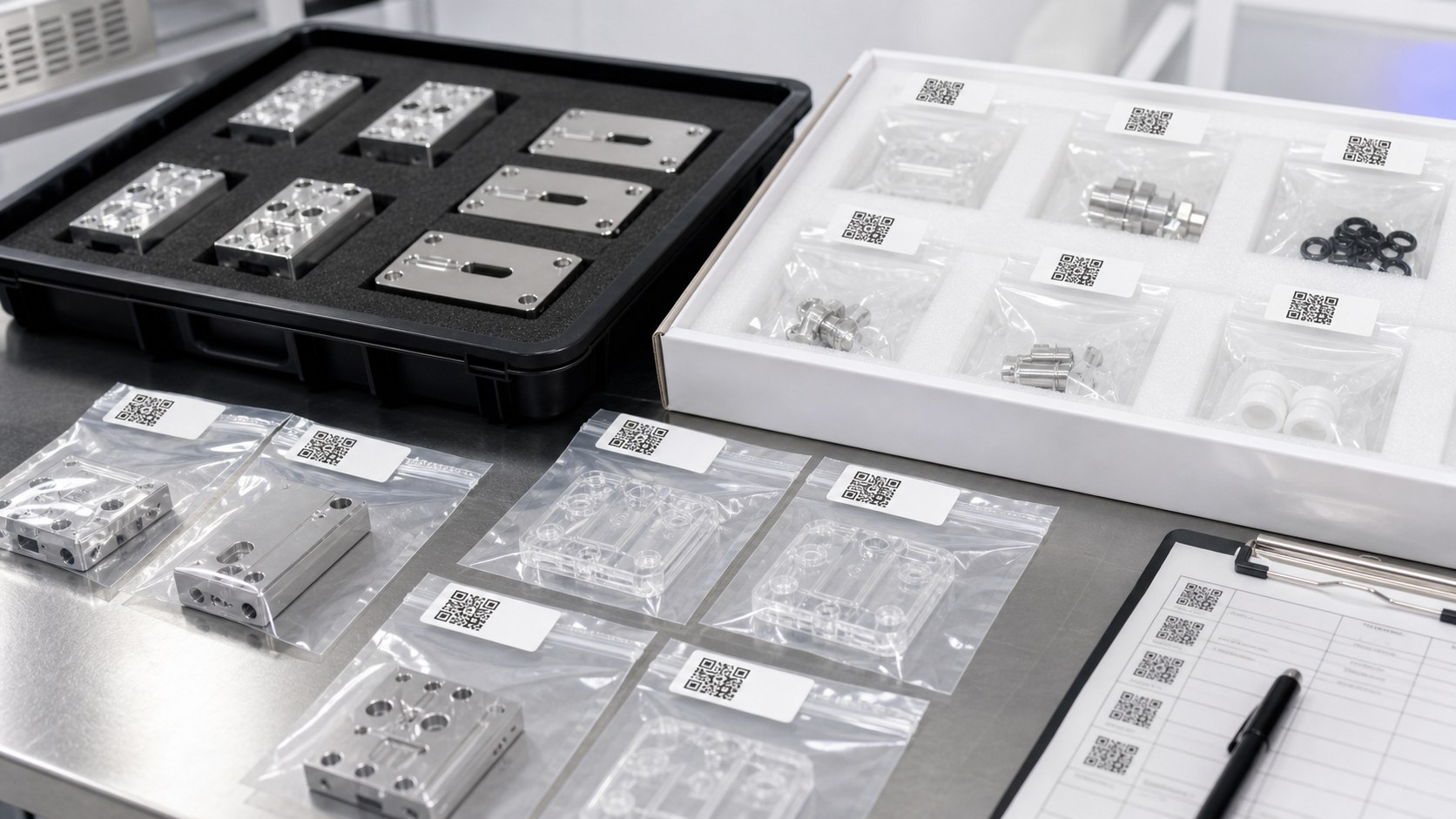 Schutzverpackung mit Chargenrückverfolgung