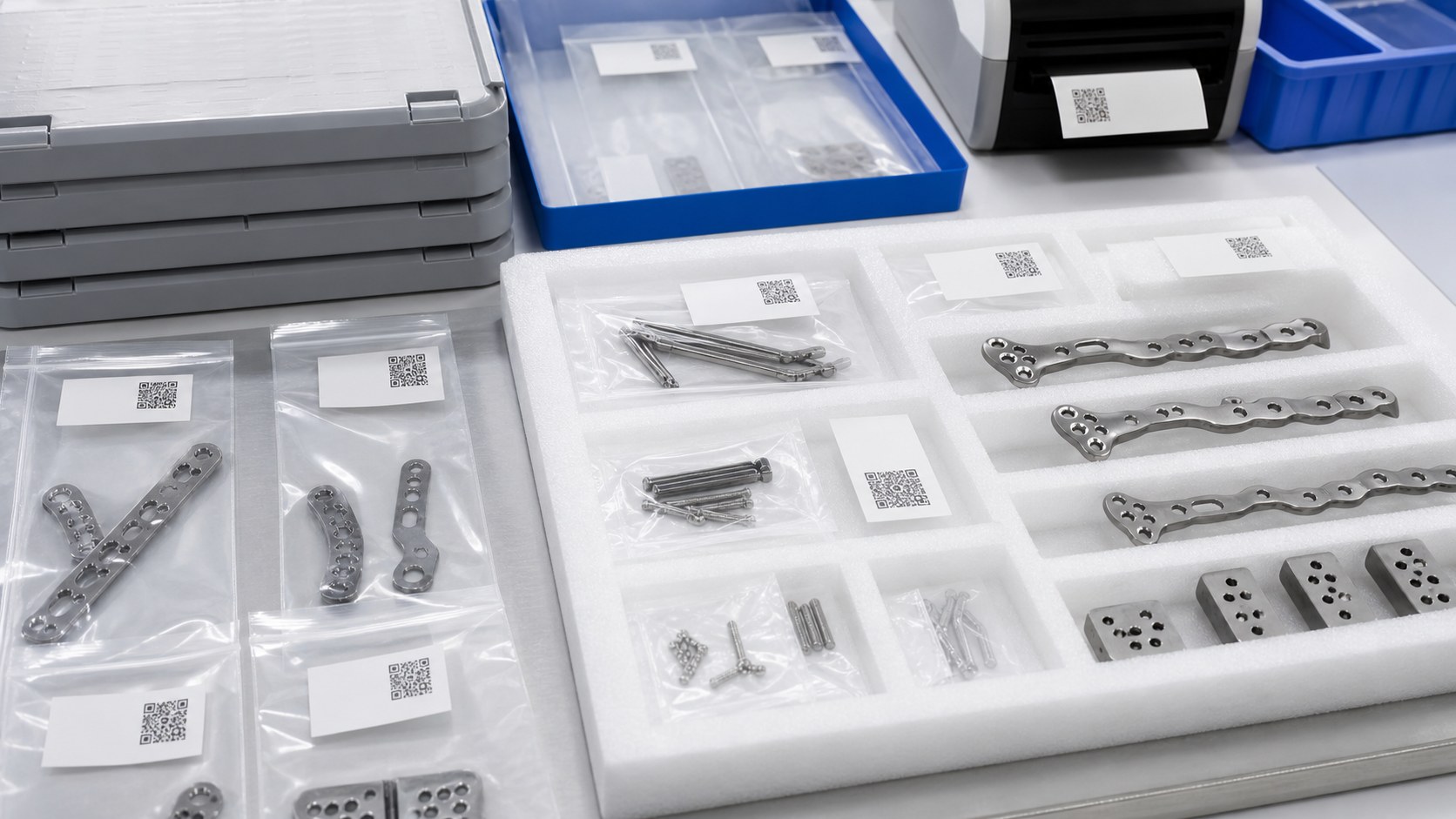 Clean protective delivery of medical components