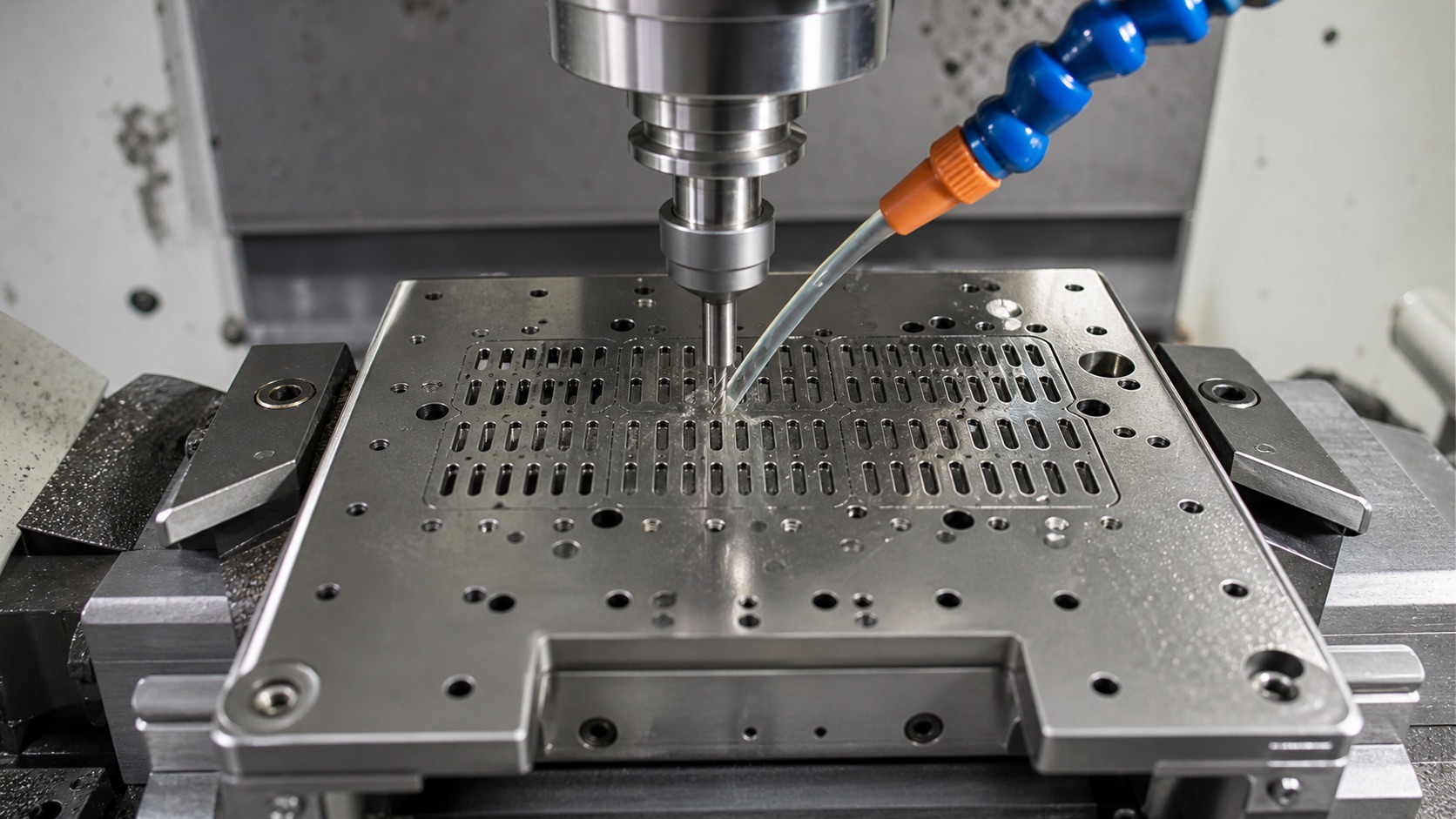CNC machining of tray slots and retention interfaces