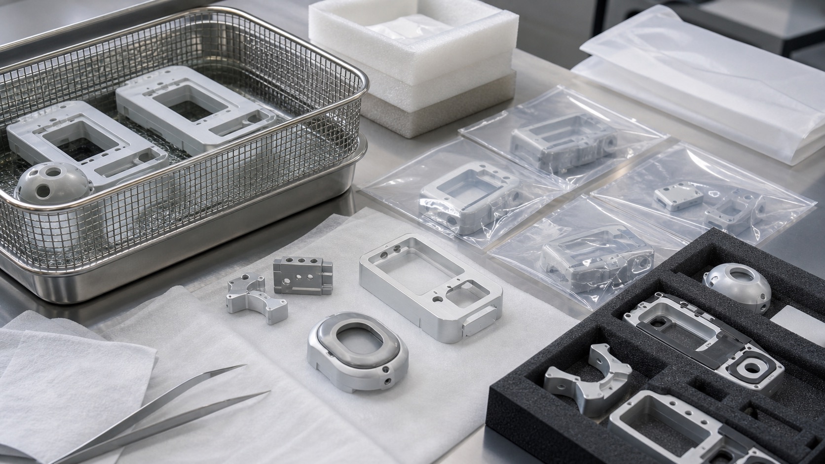 Clean packaging for traceable medical device housings