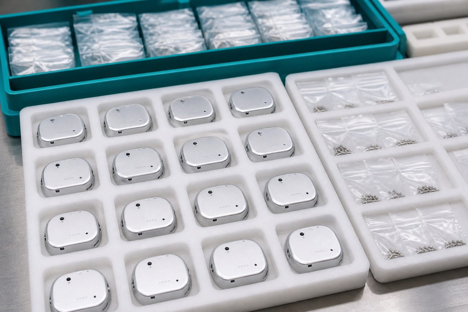 Geschützte Verpackung für Aluminium-Rückdeckel