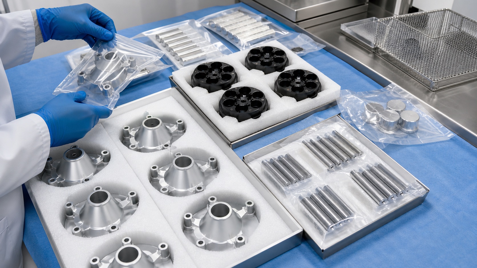Clean protective packaging with lot traceability