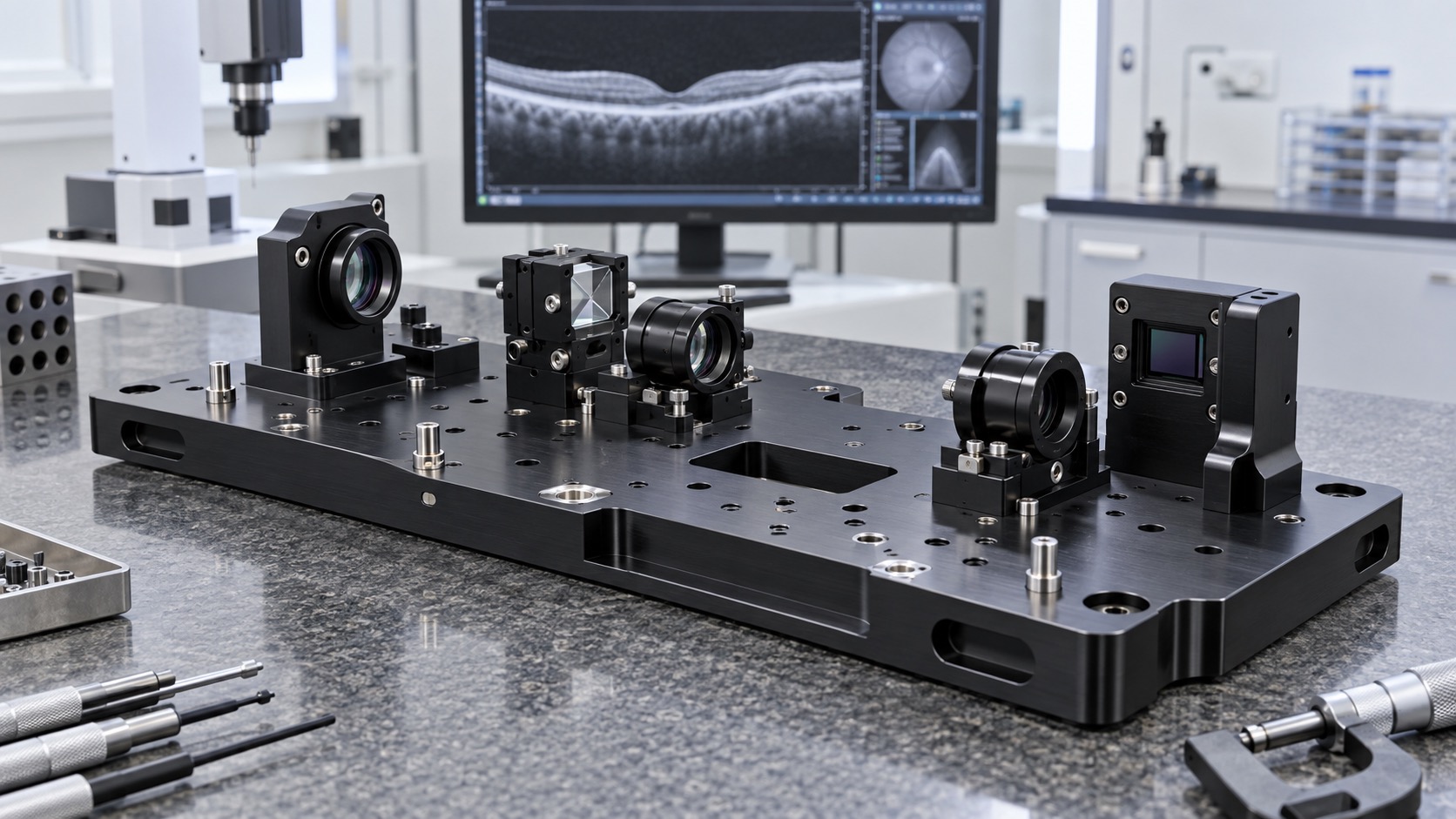 CNC Machining Ophthalmic OCT Optical Platforms: Thermal Stability, Datums and Alignment