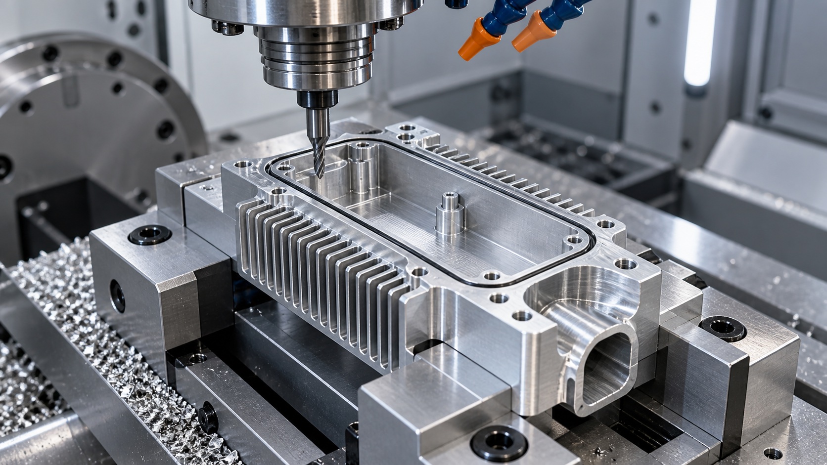 Machining of a probe connector housing