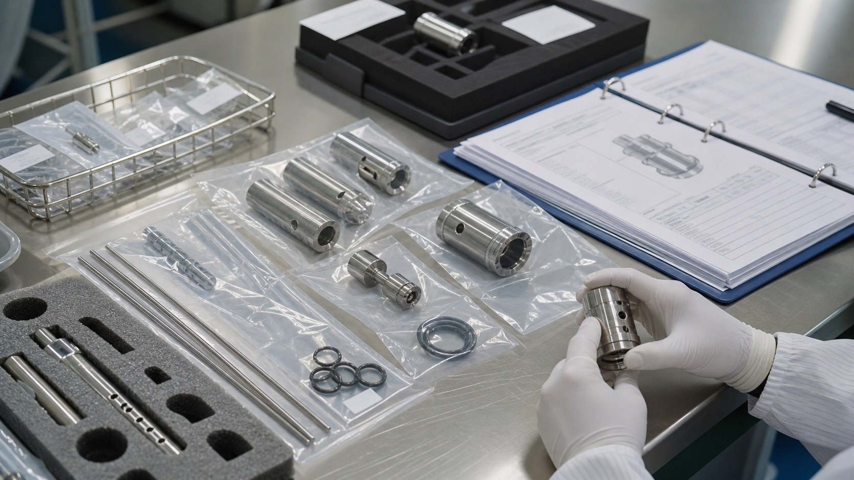 Clean protected packaging for medical visualization components