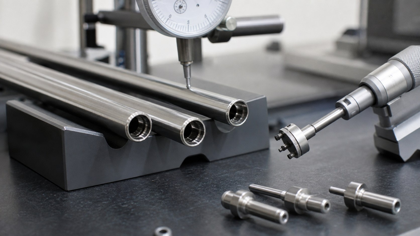 Roundness and geometry checks for thin-wall tube features