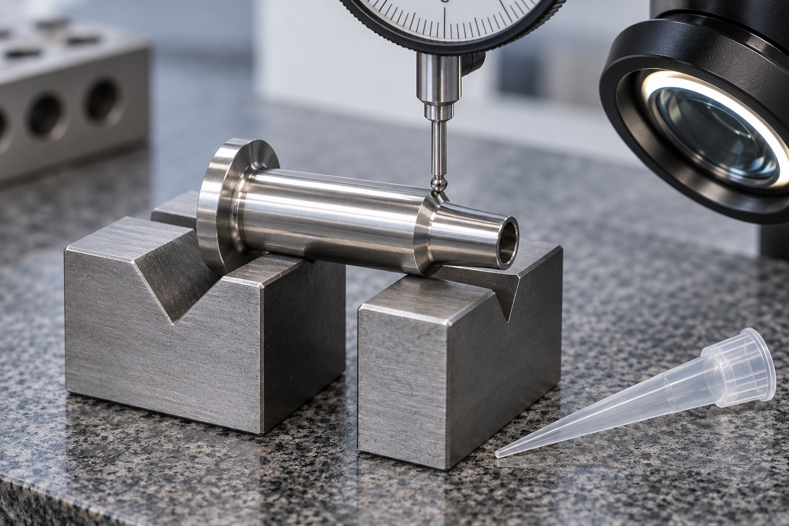 Illustrative inspection of reference diameter and seating profile