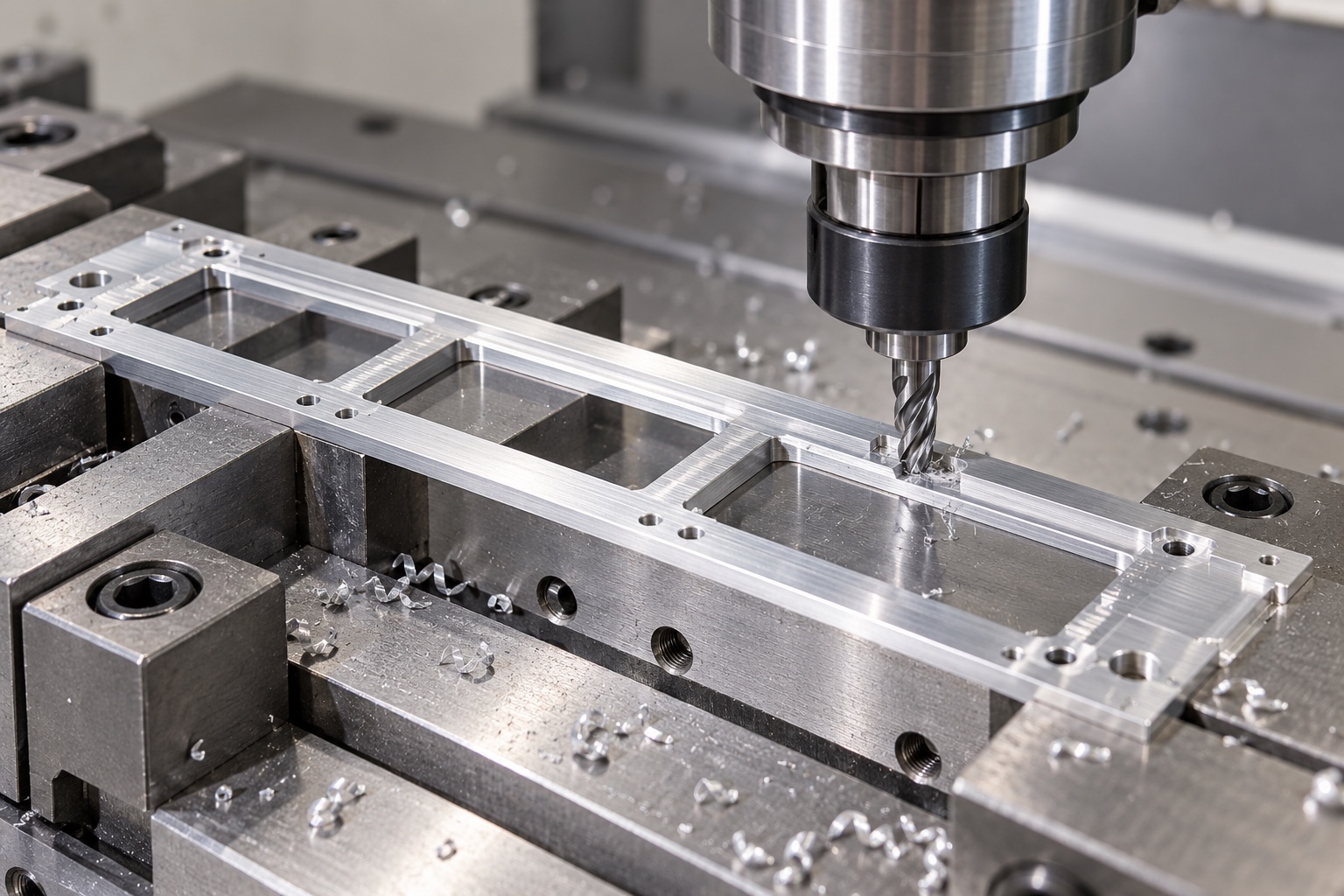 Illustrative CNC manufacturing: 6061 Aluminum Slide Scanner Carrier: Representative CNC Manufacturing Example