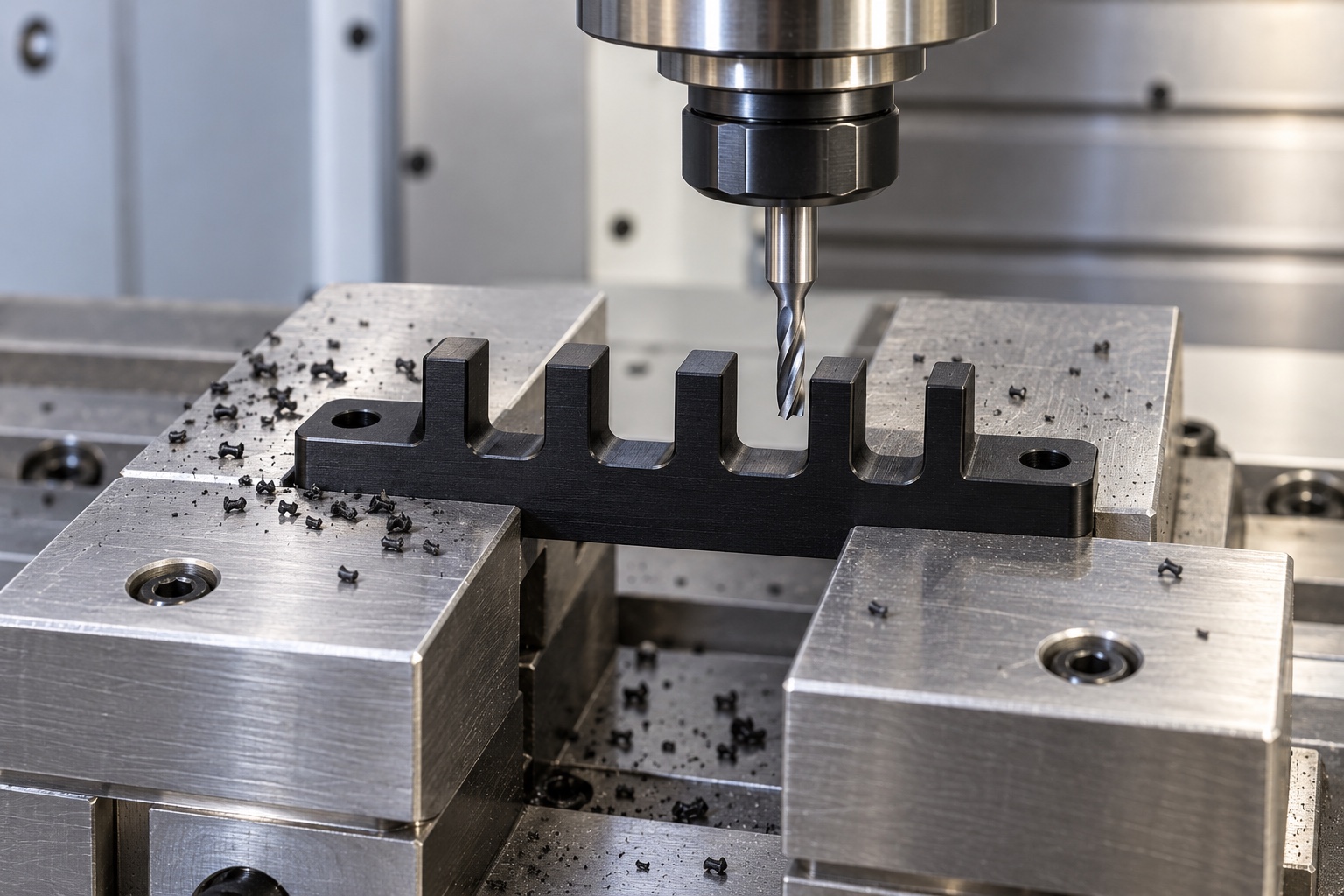 Illustrative CNC manufacturing: Internal Cable Guide Combs for Medical Equipment: Slot Geometry, Routing and CNC Inspection