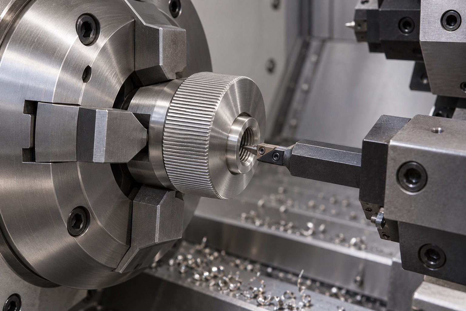 Illustrative CNC manufacturing: Medical Instrument Threaded Adjustment Knobs: Engagement, Contact Faces and CNC Inspection