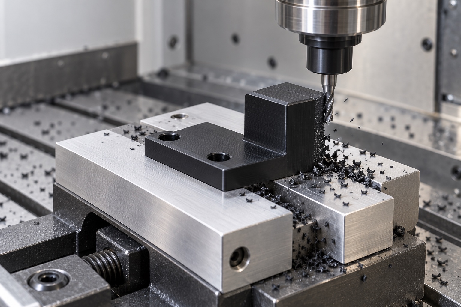 Illustrative CNC manufacturing: Medical Equipment Service-Door Stop Blocks: Contact Geometry, Polymer Machining and Inspection