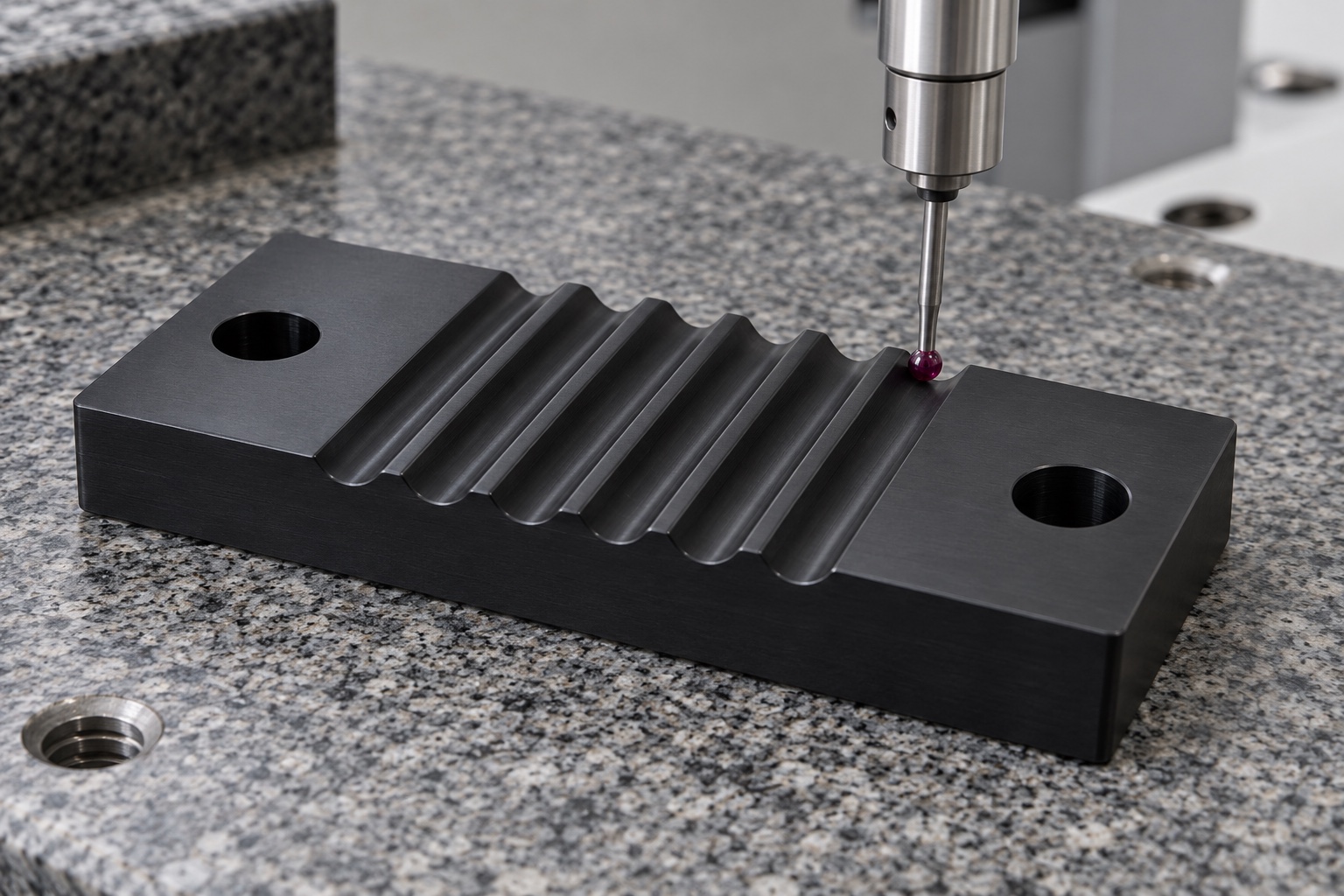 Illustrative inspection setup; no measured result: Medical Analyzer Timing-Belt Clamps: Tooth Match, Engagement and CNC Inspection
