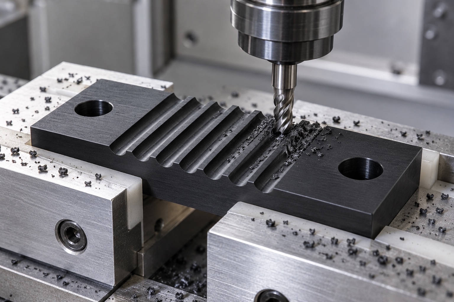 Illustrative CNC manufacturing: Medical Analyzer Timing-Belt Clamps: Tooth Match, Engagement and CNC Inspection