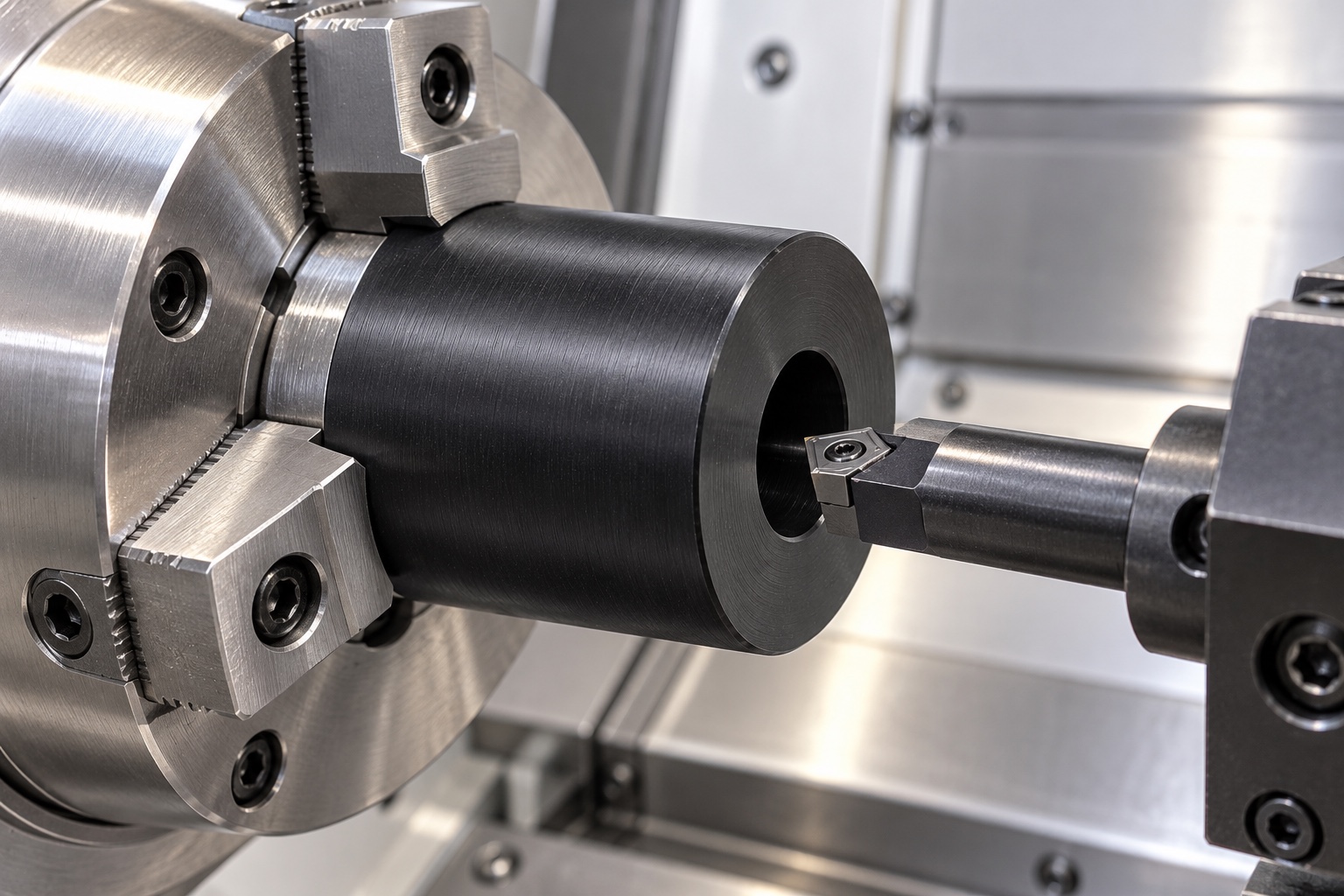 Illustrative CNC manufacturing: Medical Laboratory Tray Support Rollers: Bore References, Running Surfaces and CNC Inspection