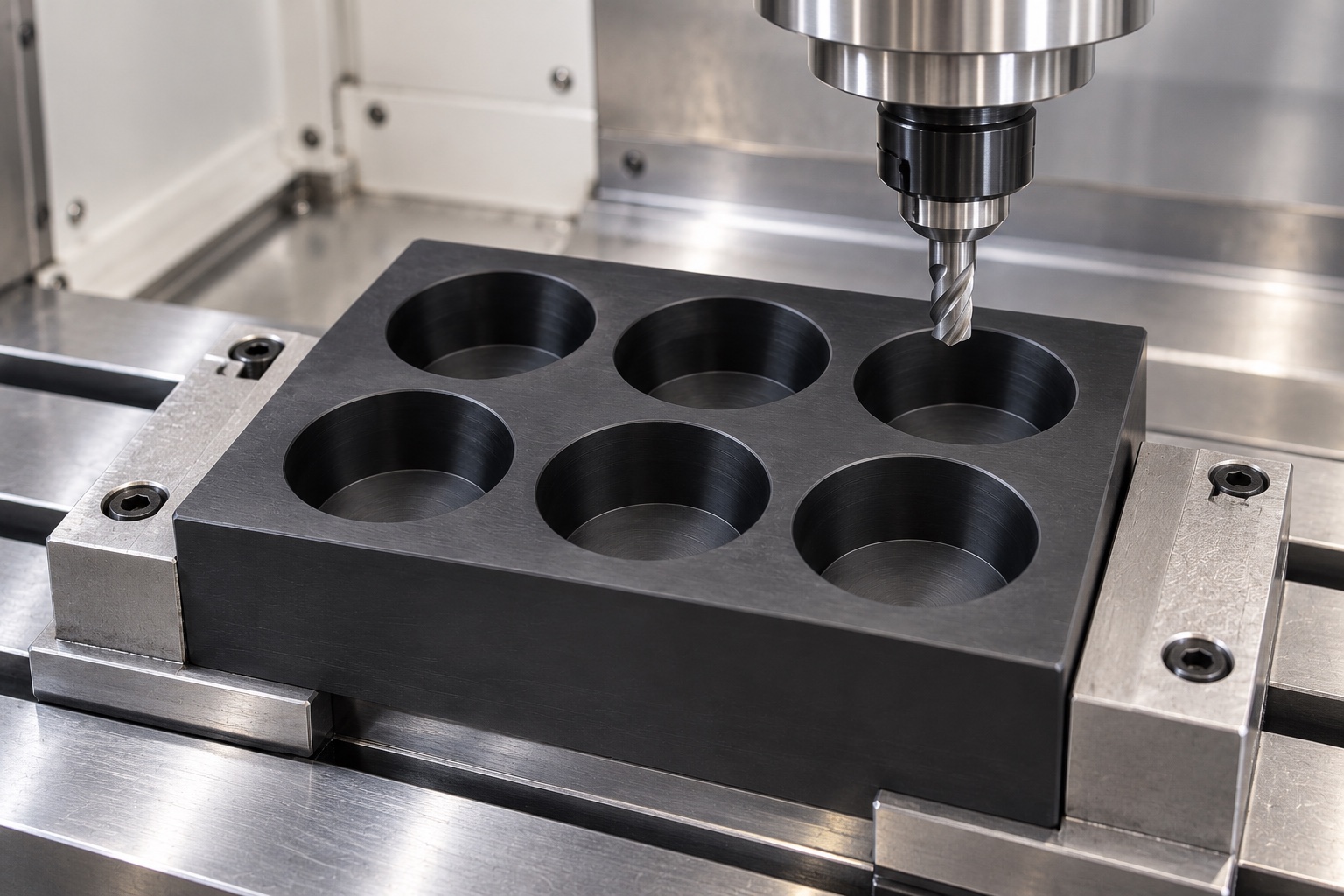 Illustrative CNC manufacturing: Closed-Tube Cap Parking Blocks for Medical Laboratories: Pockets, Contact Limits and CNC Inspection