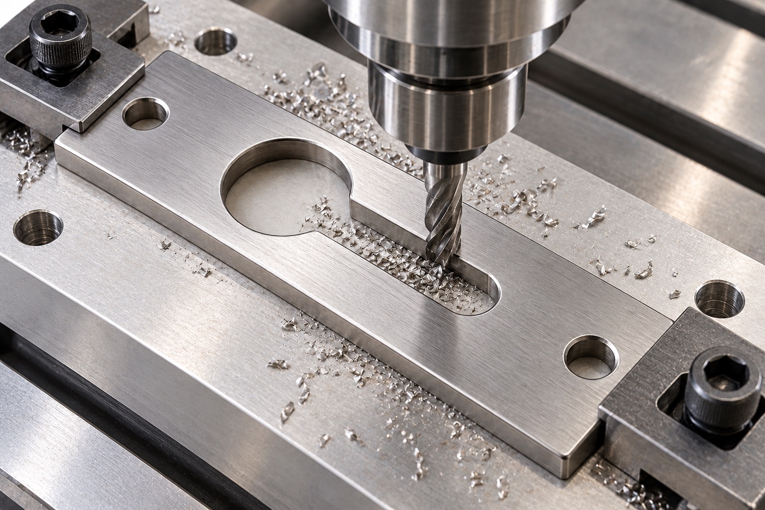 Illustrative CNC manufacturing: Medical Equipment Keyhole Retaining Plates: Entry Geometry, Sliding Clearance and CNC Inspection