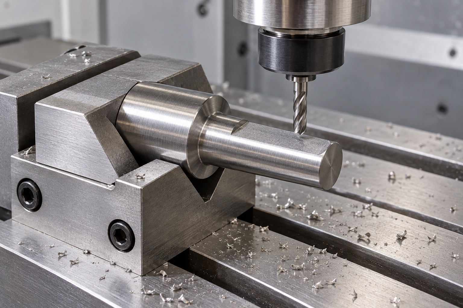 Illustrative CNC manufacturing: Medical Equipment D-Profile Adapter Shafts: Flats, Shoulders and CNC Inspection