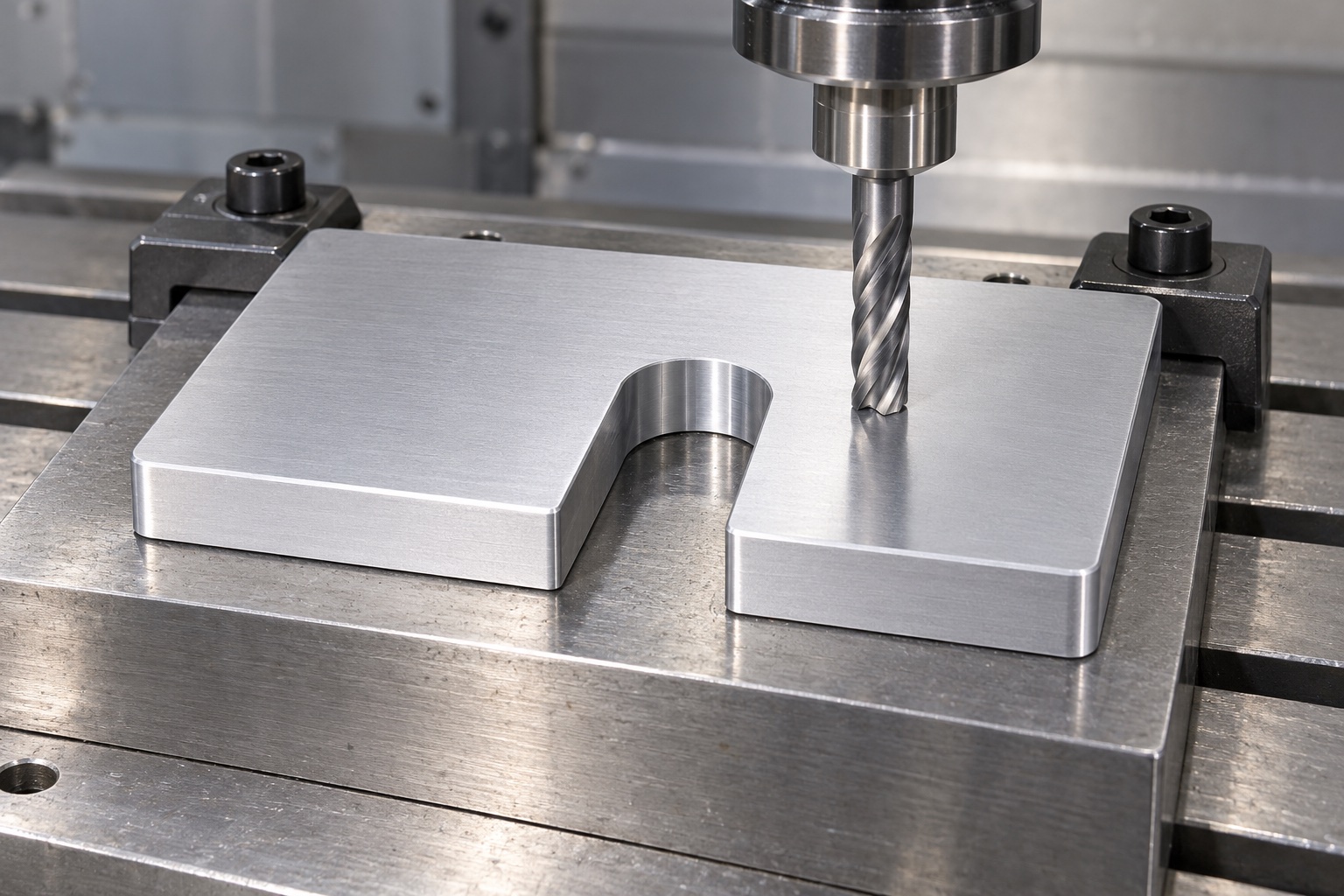 Illustrative CNC manufacturing: Medical Equipment Horseshoe Spacer Plates: Side Access, Contact Faces and CNC Inspection