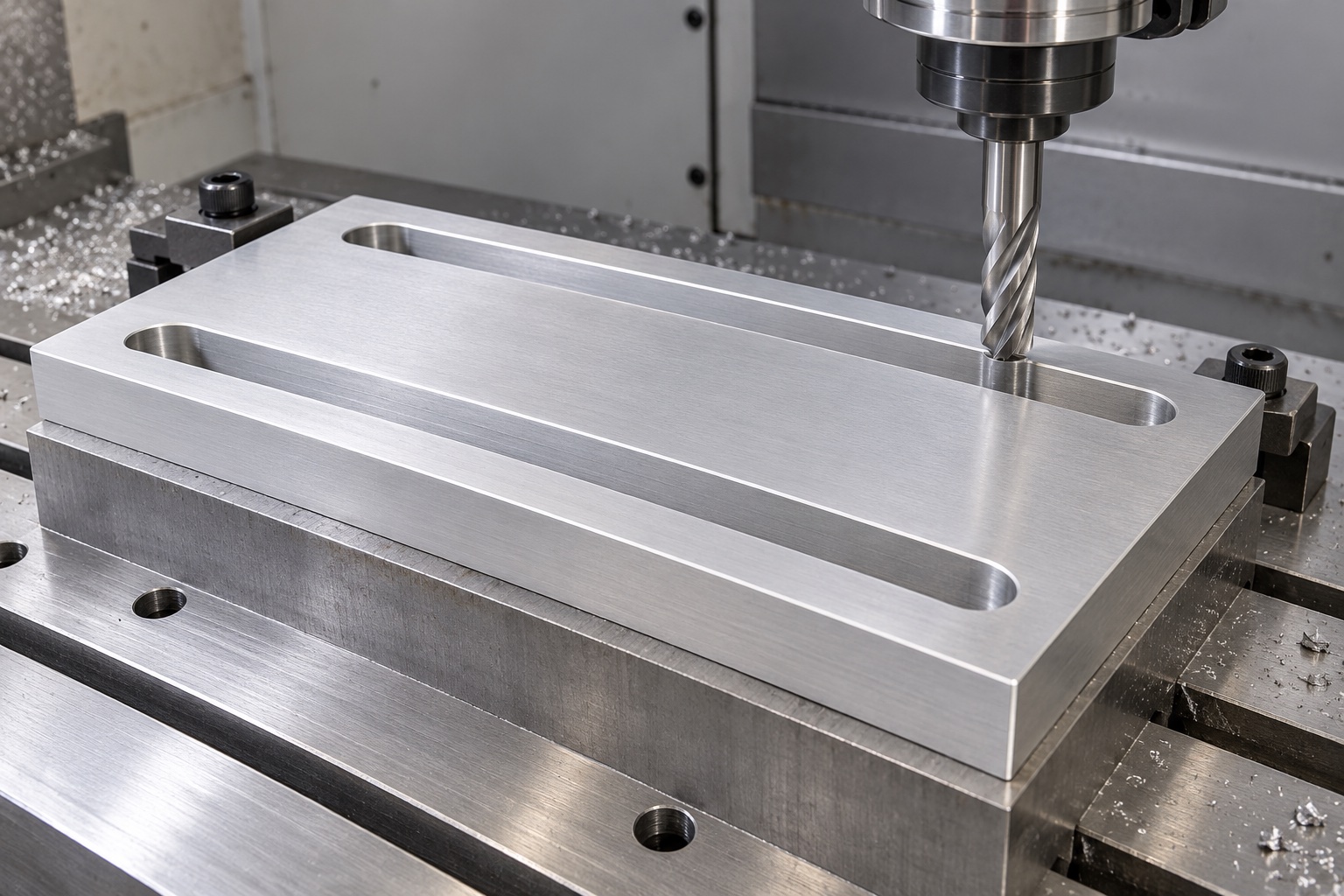 Illustrative CNC manufacturing: Medical Equipment Slotted Adjustment Plates: Travel, Contact Faces and CNC Inspection